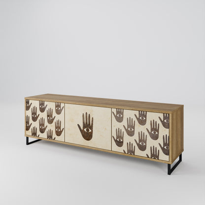 SEE MORE Mueble de TV de 3 Puertas