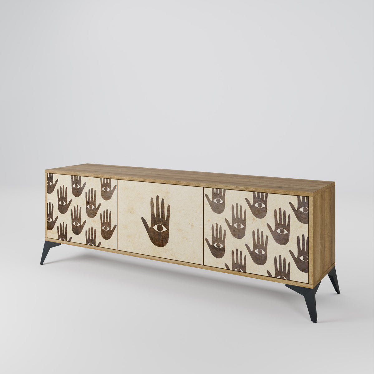 SEE MORE Mueble de TV de 3 Puertas