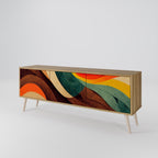 COLORFUL STRANDS Mueble de TV de 3 Puertas