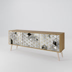 ASHEN ARIA 3-Door TV Cabinet