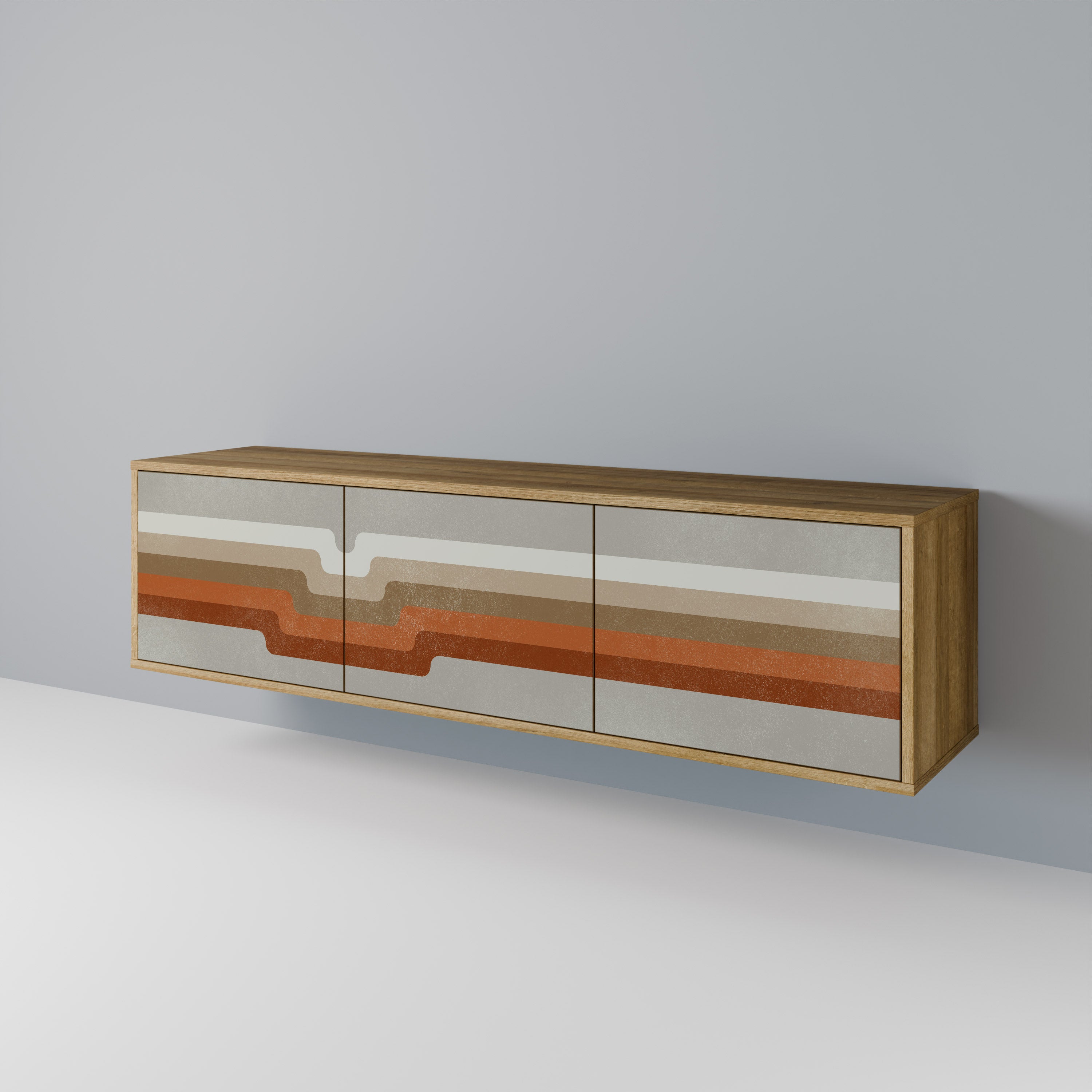 PECULIAR TRAIL Mueble de TV de 3 Puertas