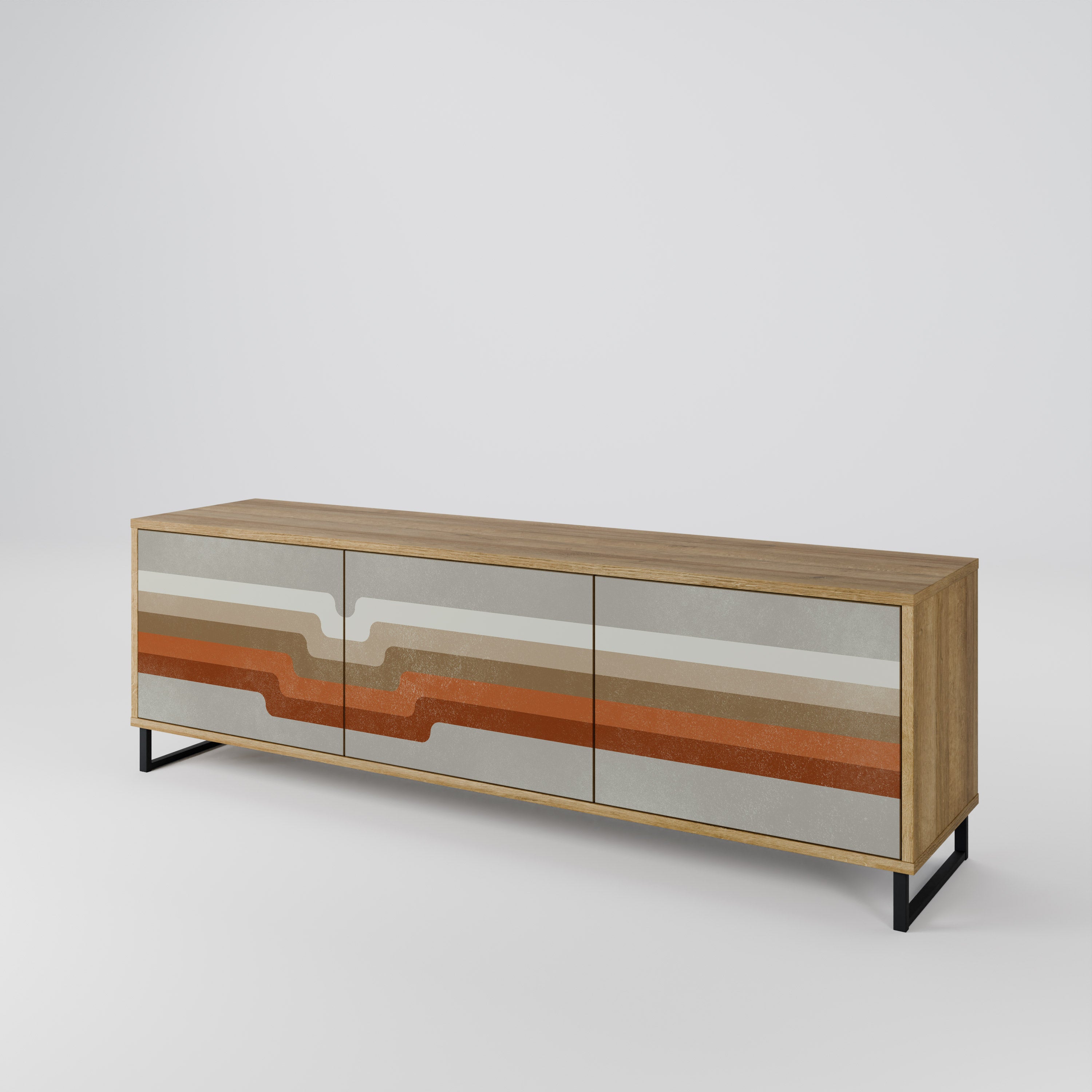 PECULIAR TRAIL Mueble de TV de 3 Puertas