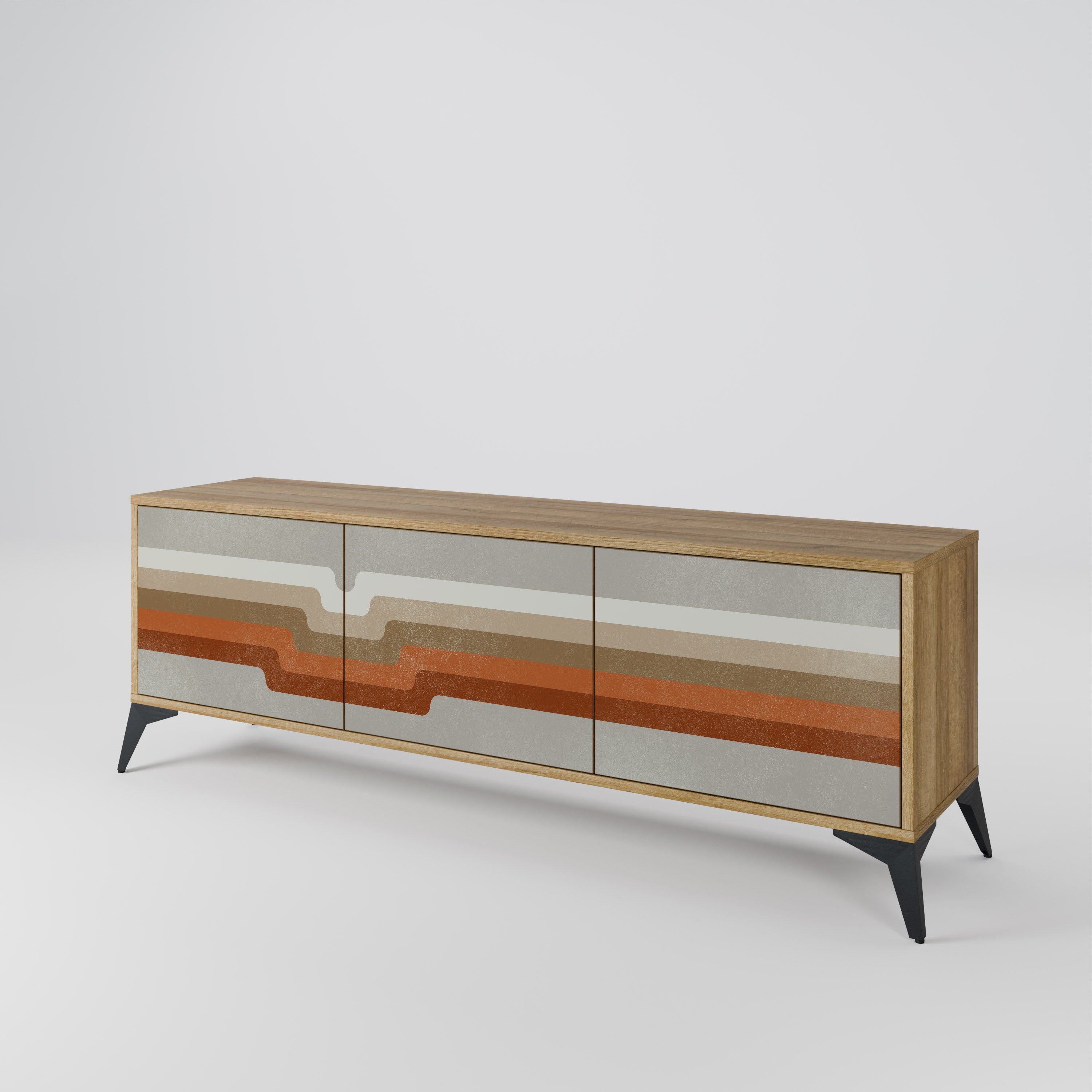 PECULIAR TRAIL Mueble de TV de 3 Puertas