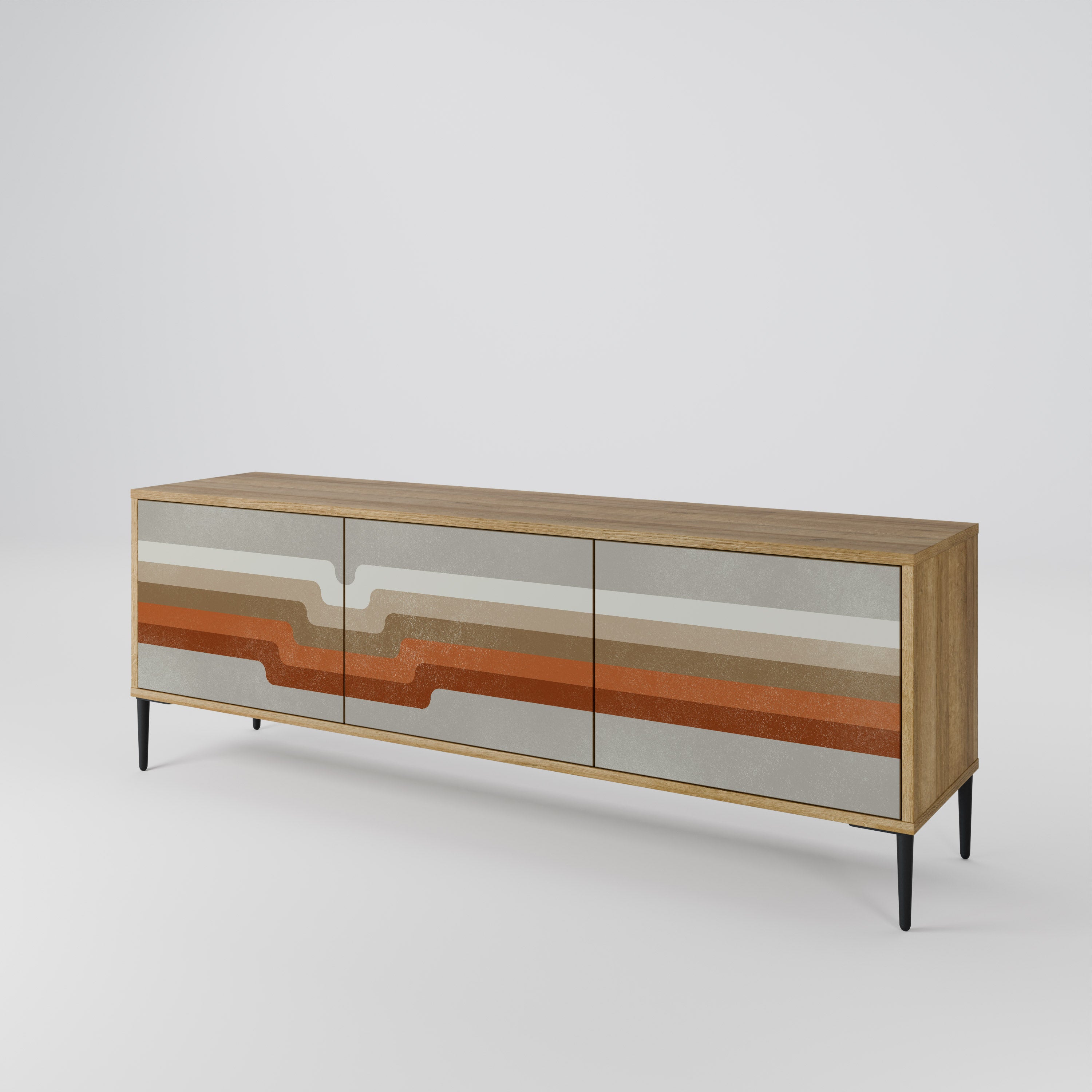 PECULIAR TRAIL Mueble de TV de 3 Puertas