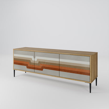 PECULIAR TRAIL Mueble de TV de 3 Puertas