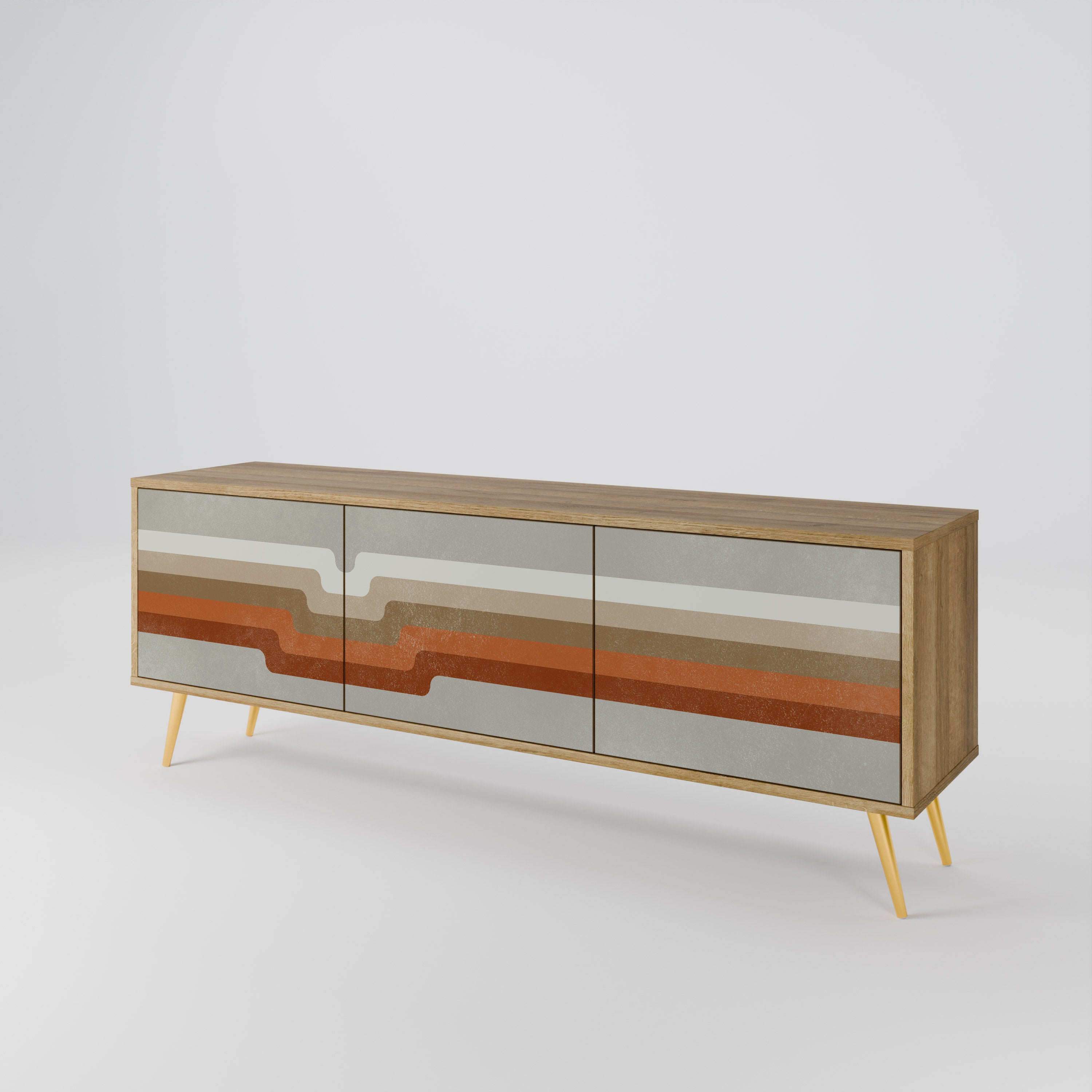 PECULIAR TRAIL Mueble de TV de 3 Puertas