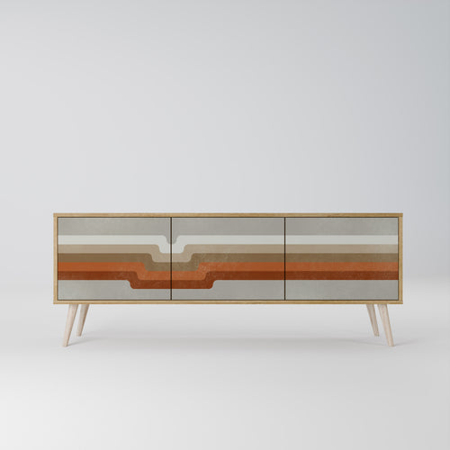 PECULIAR TRAIL Mueble de TV de 3 Puertas