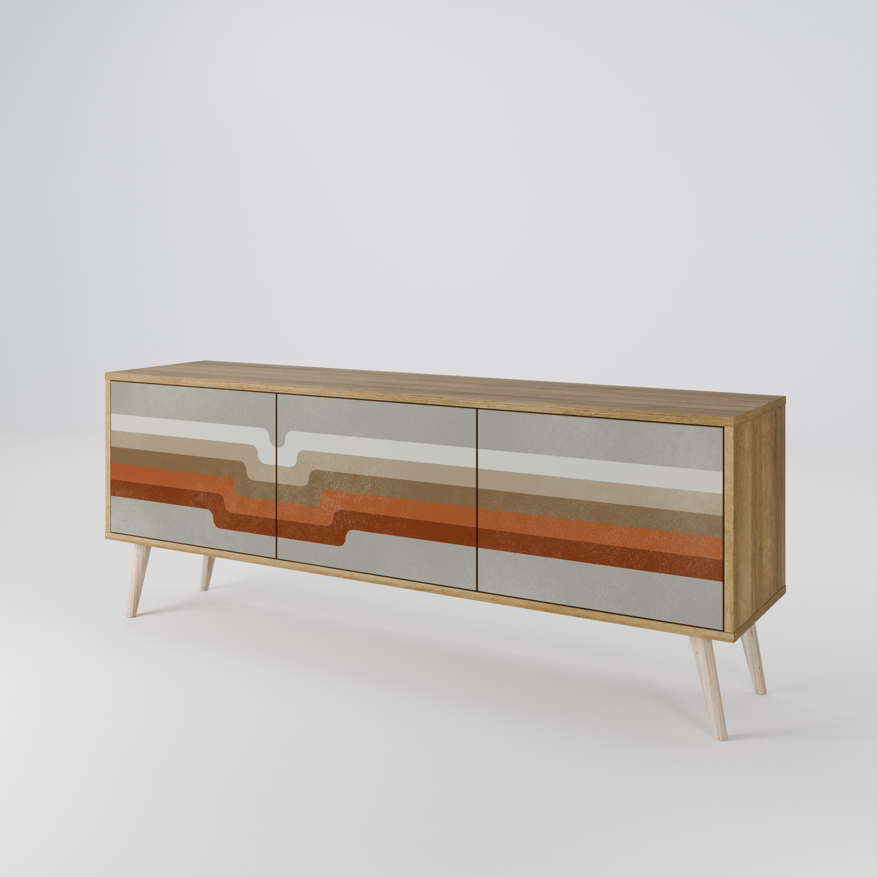 PECULIAR TRAIL Mueble de TV de 3 Puertas