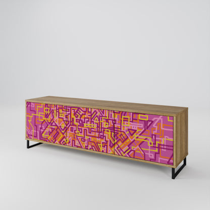 LOVELY MEMORIES Mueble de TV de 3 Puertas
