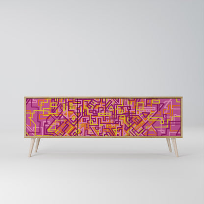 LOVELY MEMORIES Mueble de TV de 3 Puertas
