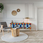 ABSTRACTION AND GEOMETRY Mueble de TV de 3 Puertas