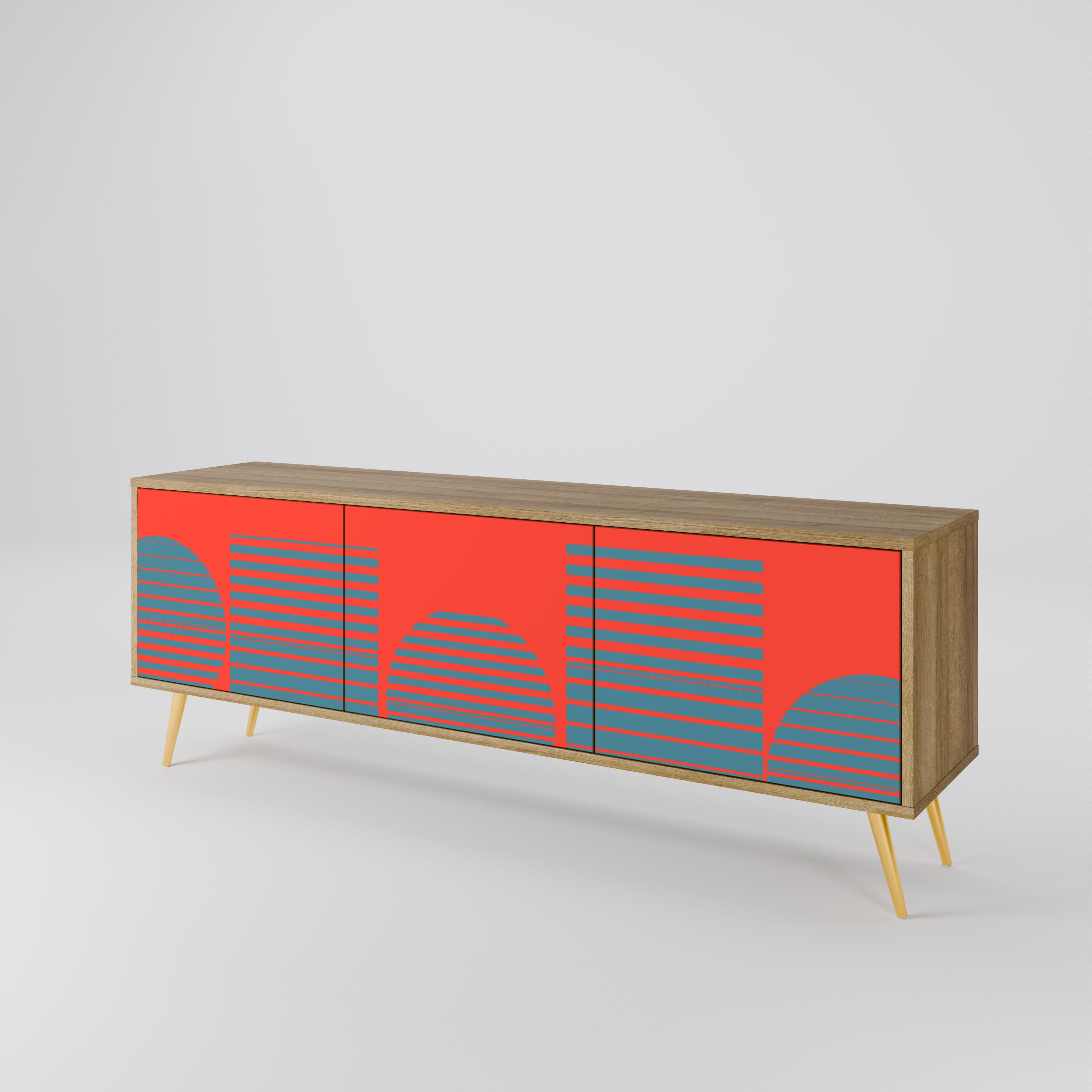 RISING GEOMETRY STARS 3-Door TV Cabinet