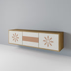 DAILY HARMONY 3-Door TV Stand in Oak Effect