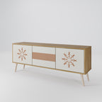 DAILY HARMONY 3-Door TV Stand in Oak Effect