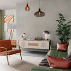 DAILY HARMONY 3-Door TV Stand in Oak Effect