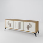 HARMONY ESSENCE 3-Door TV Stand in Oak Effect