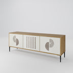 HARMONY ESSENCE 3-Door TV Stand in Oak Effect