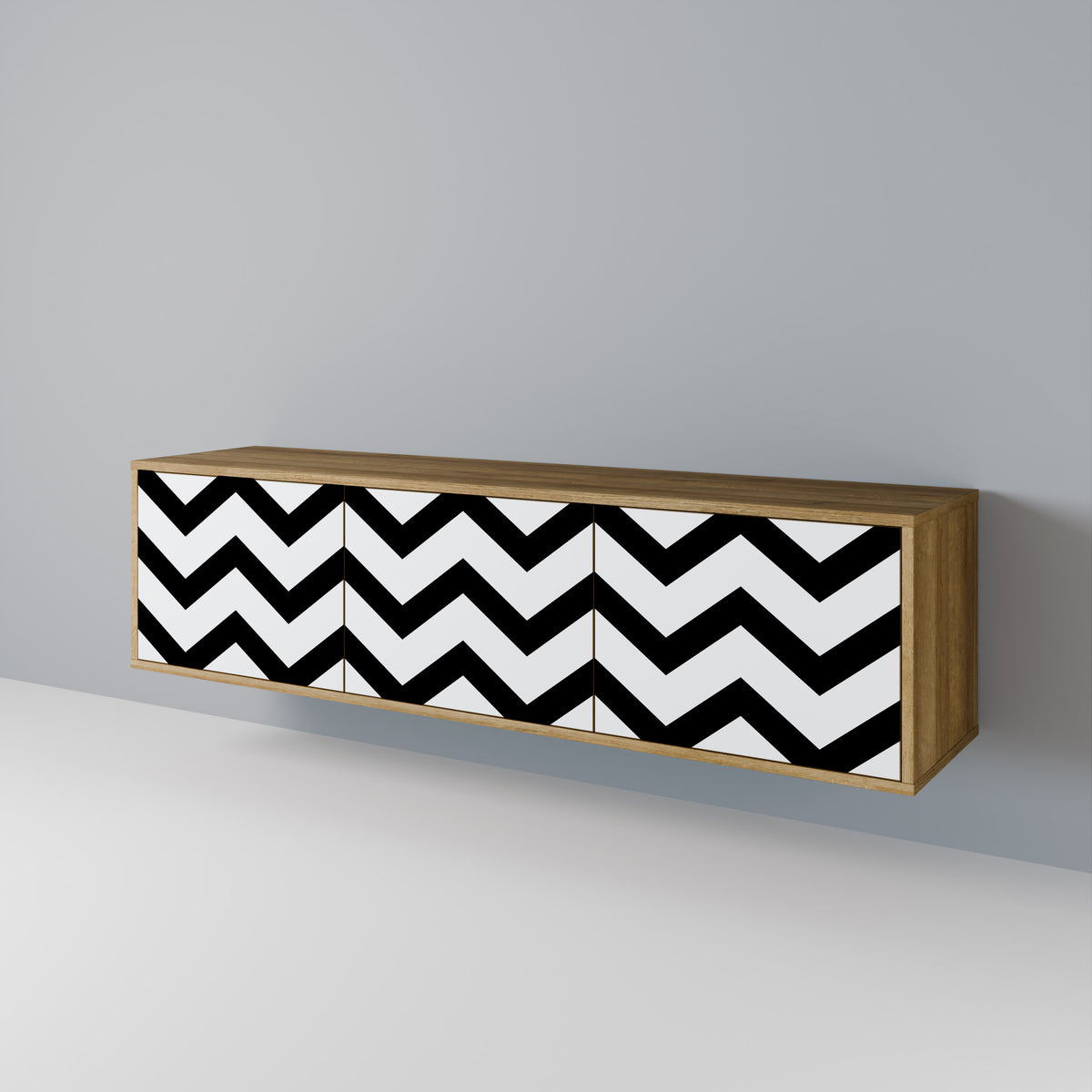 CLASSIC ZIG ZAG Mueble de TV de 3 Puertas