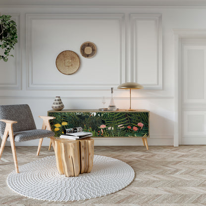VIRGIN FOREST WITH SUNSET Mueble de TV de 3 Puertas