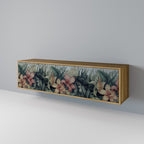 HEAVENLY BLOOM 3-Door TV Stand in Oak Effect