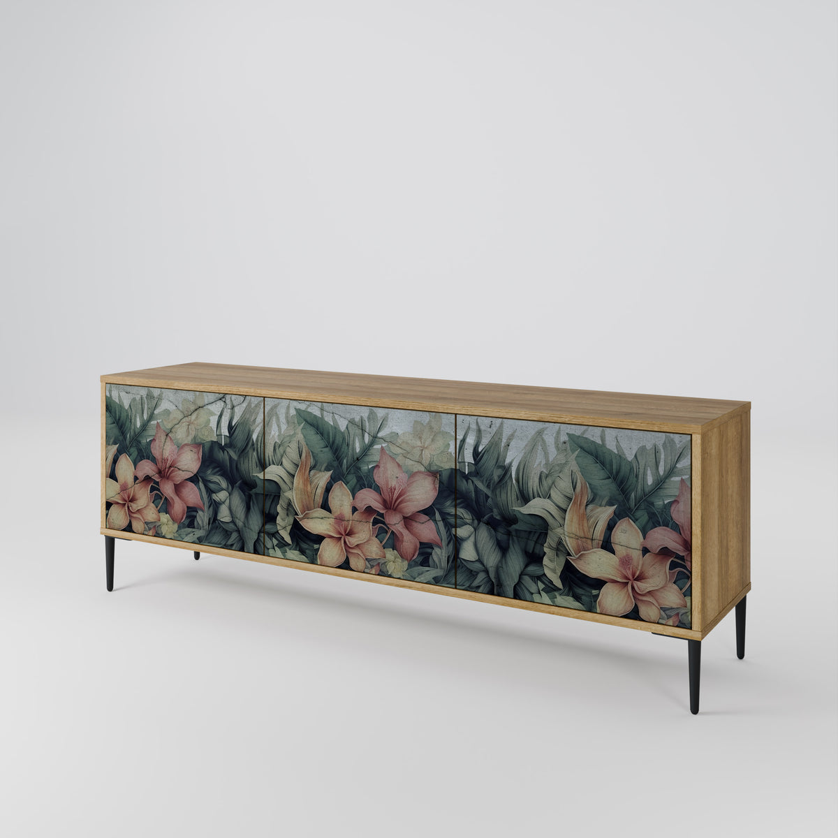 HEAVENLY BLOOM Mueble de TV de 3 Puertas
