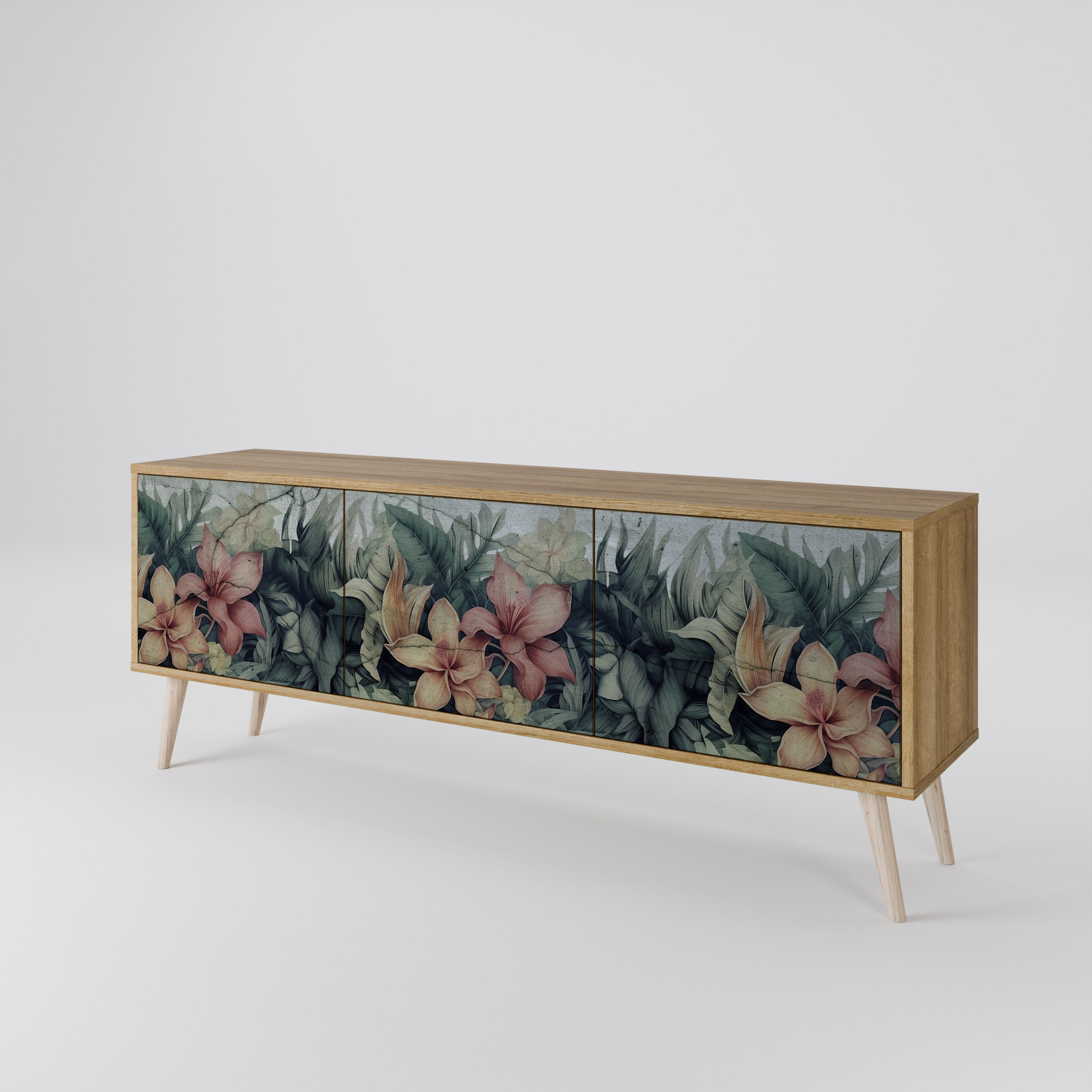 HEAVENLY BLOOM 3-Door TV Cabinet