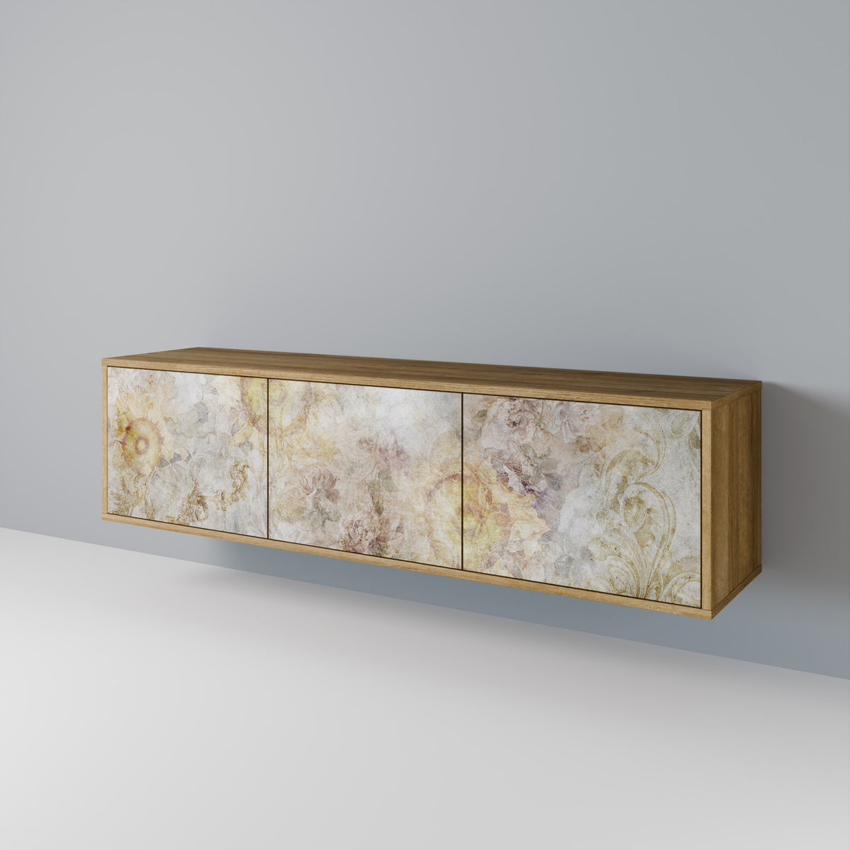 SUNFLOWER BLUR Mueble de TV de 3 Puertas
