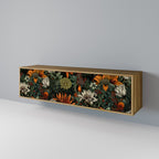 MIDNIGHT SPROUT 3-Door TV Stand in Oak Effect