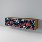 ETHEREAL BLOSSOMS 3-Door TV Stand in Oak Effect