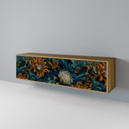 MORNING BLOOM 3-Door TV Stand in Oak Effect