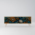 MORNING BLOOM 3-Door TV Stand in Oak Effect