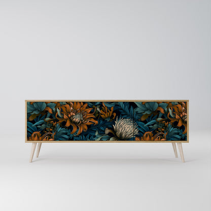 MORNING BLOOM Mueble de TV de 3 Puertas