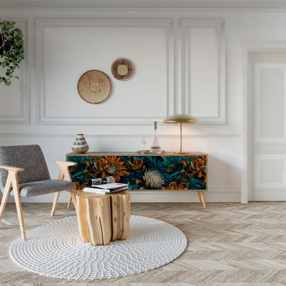MORNING BLOOM Mueble de TV de 3 Puertas