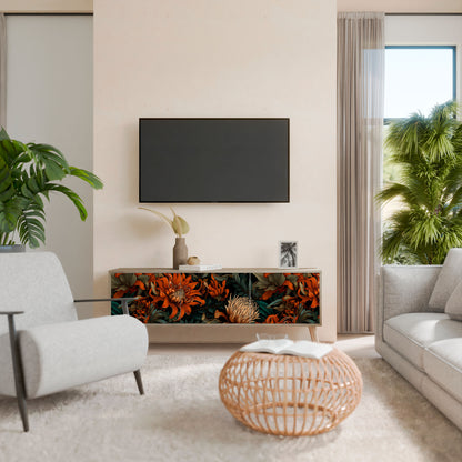 DAWN BLOOM Mueble de TV de 3 Puertas