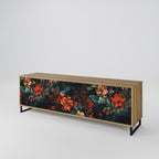 IMAGINARY BLOSSOM 3-Door TV Stand in Oak Effect