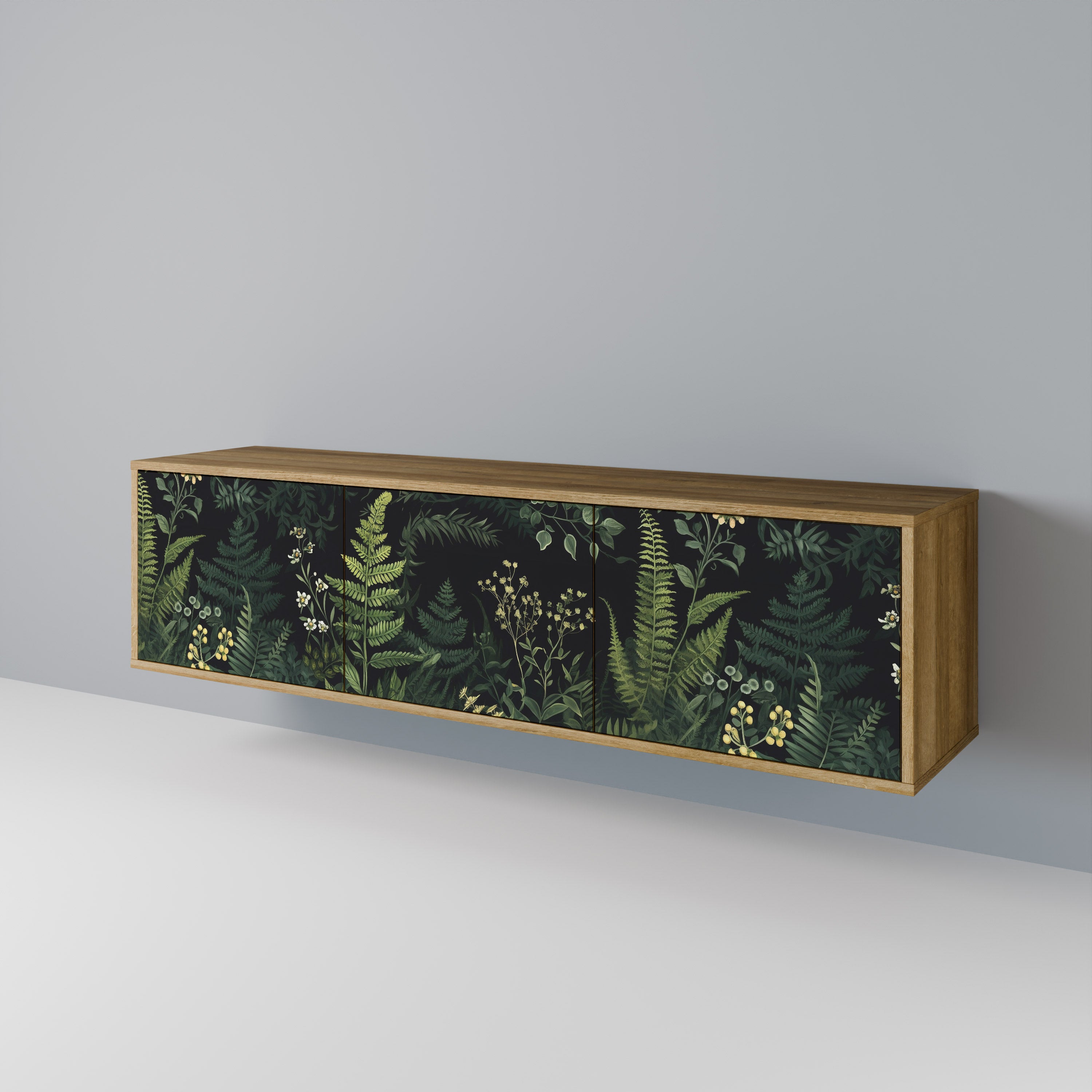 FERN FLOWERS Mueble de TV de 3 Puertas