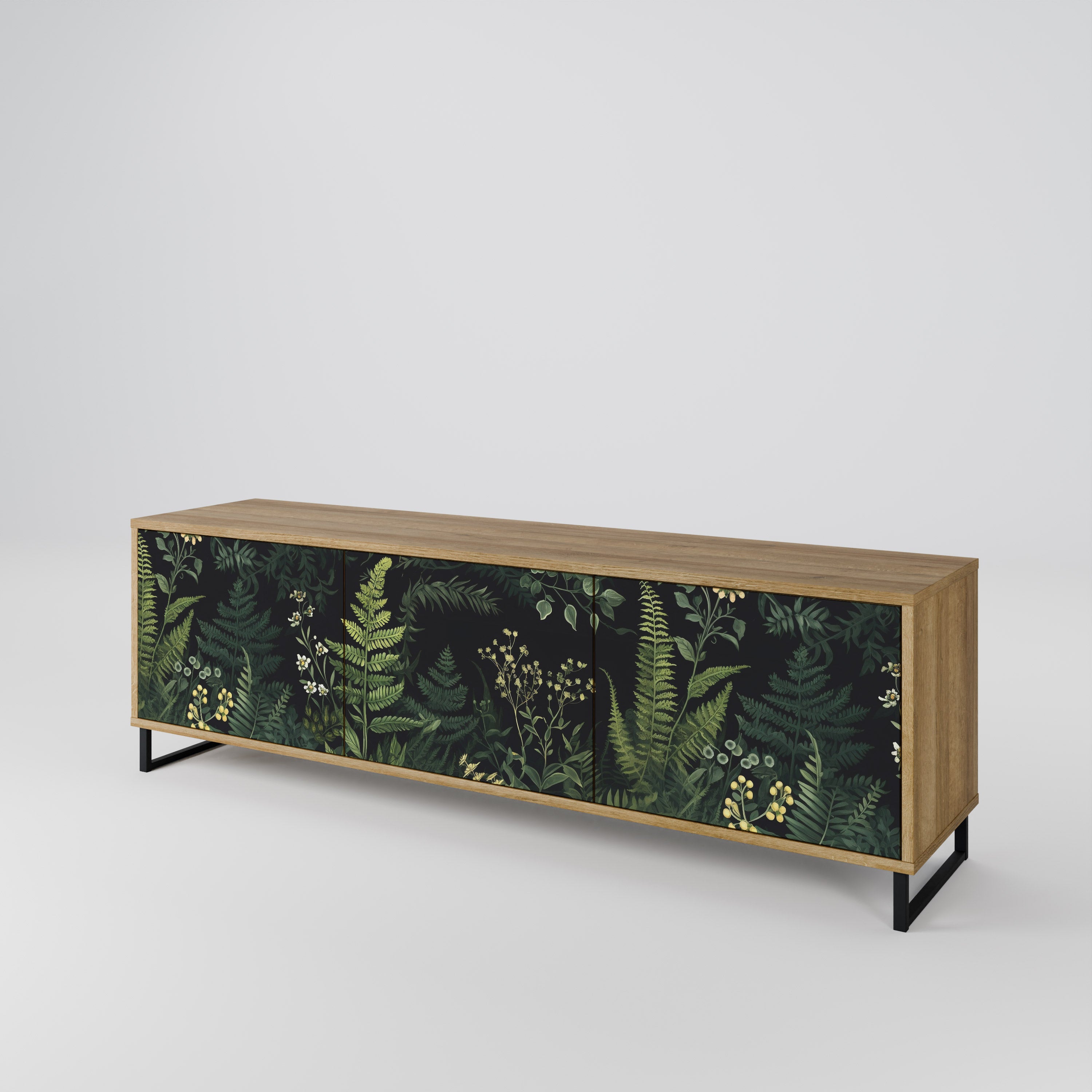 FERN FLOWERS Mueble de TV de 3 Puertas