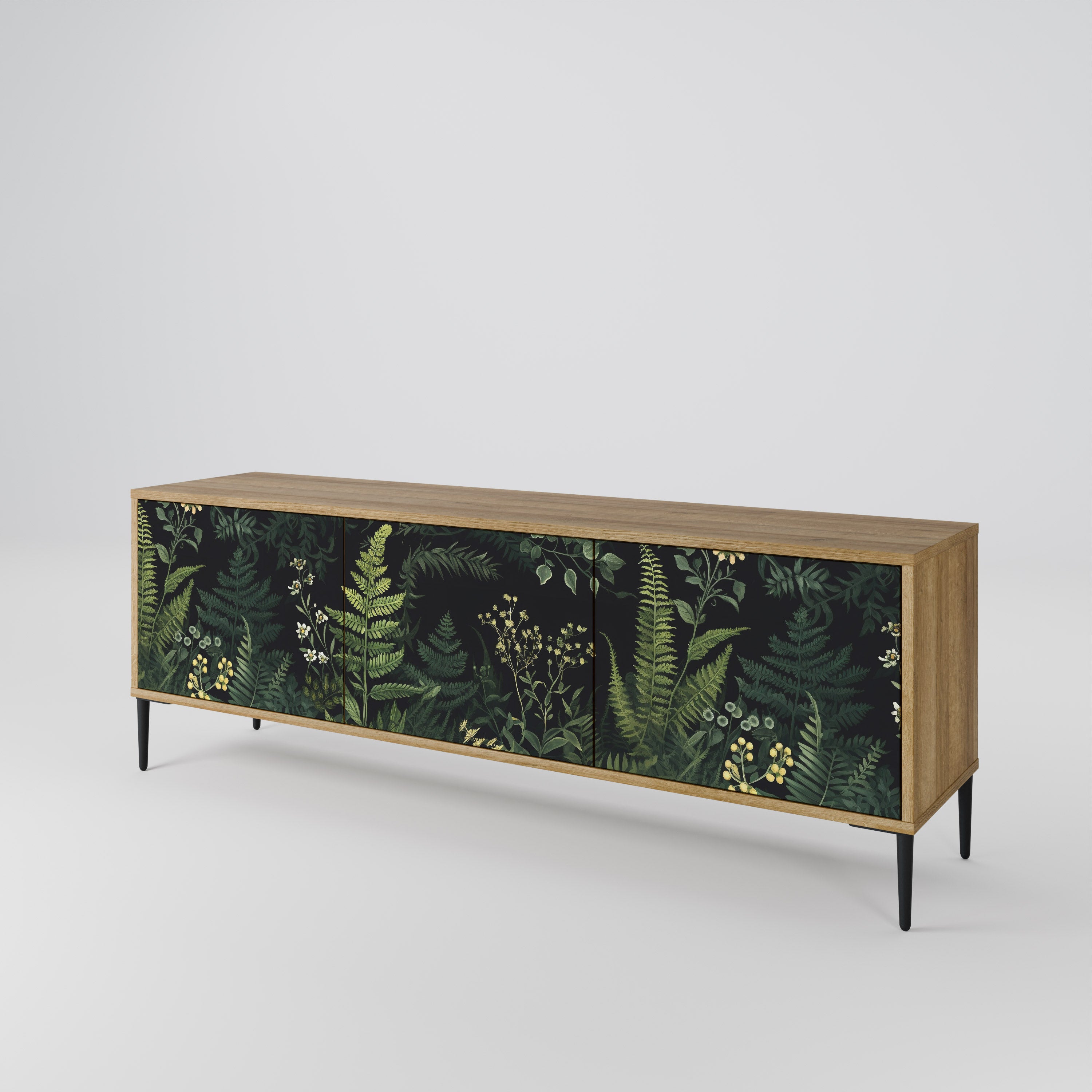 FERN FLOWERS Mueble de TV de 3 Puertas