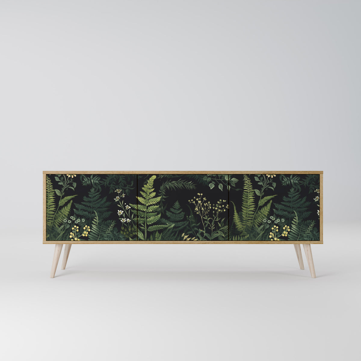 FERN FLOWERS Mueble de TV de 3 Puertas