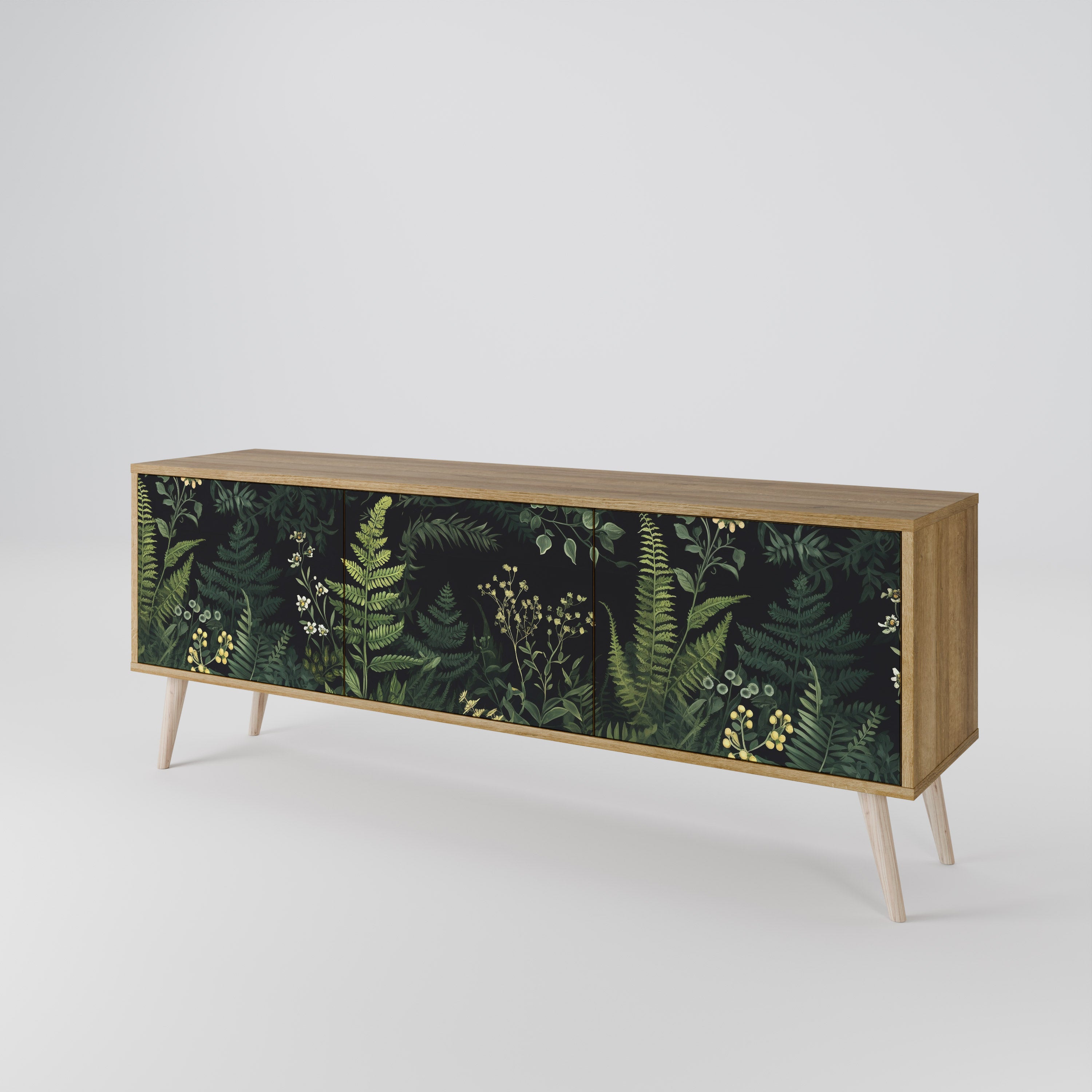 FERN FLOWERS Mueble de TV de 3 Puertas