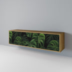 INFINITE MONSTERA 3-Door TV Stand in Oak Effect
