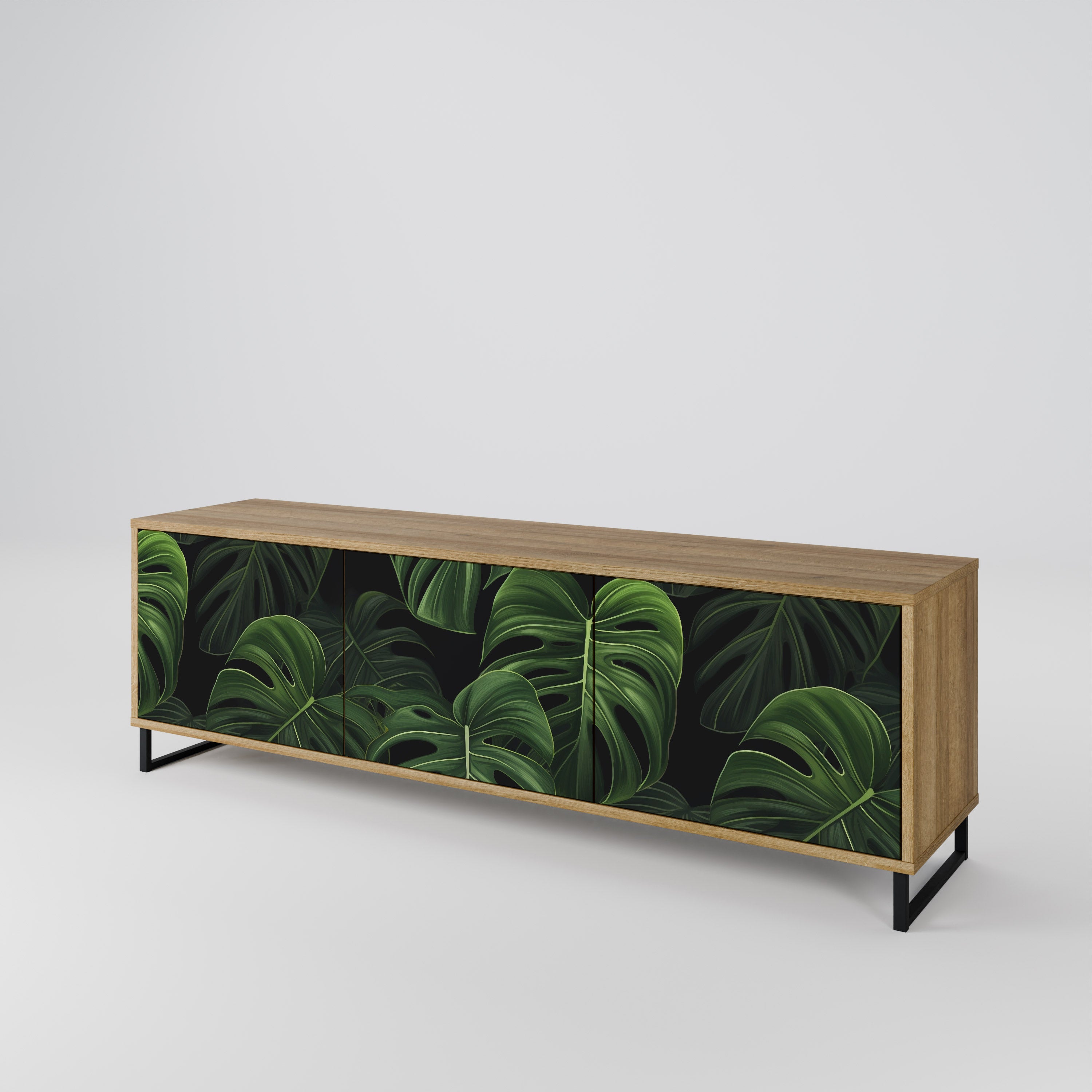 INFINITE MONSTERA Mueble de TV de 3 Puertas