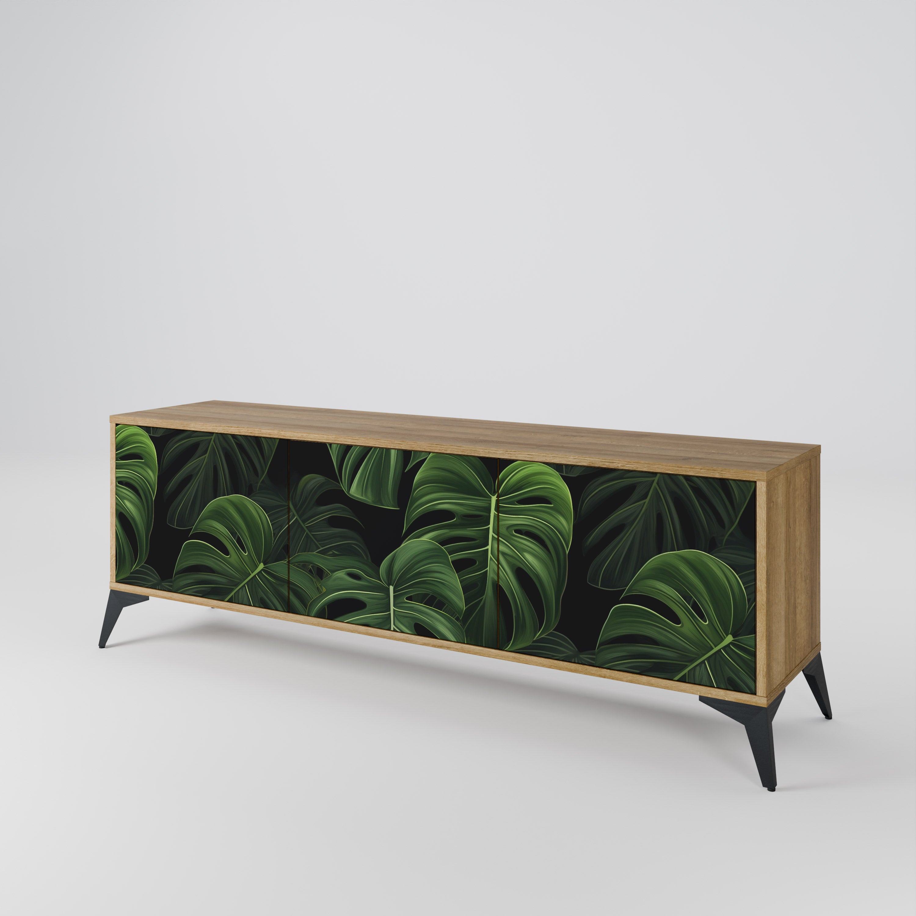 INFINITE MONSTERA Mueble de TV de 3 Puertas