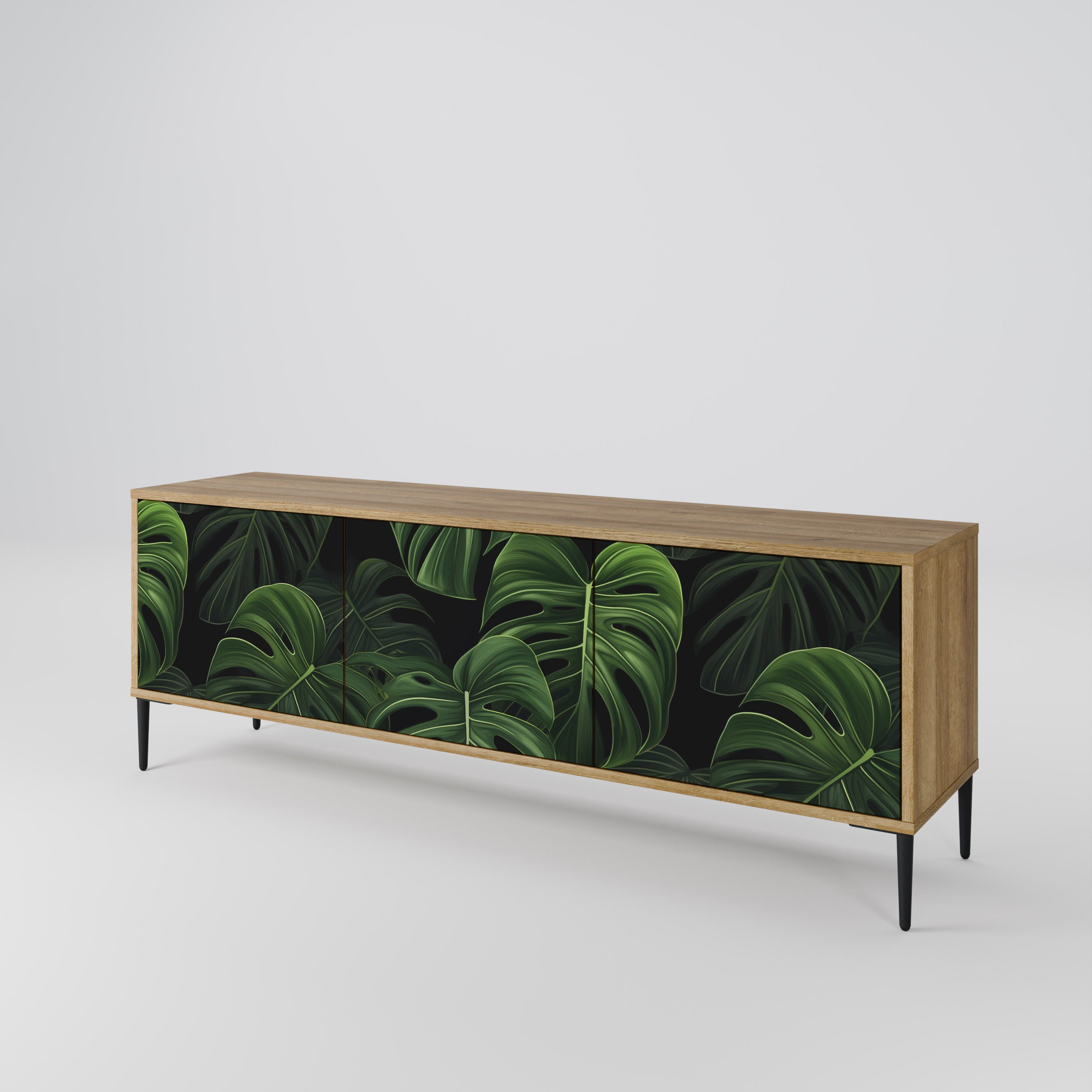 INFINITE MONSTERA Mueble de TV de 3 Puertas