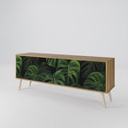 INFINITE MONSTERA 3-Door TV Stand in Oak Effect