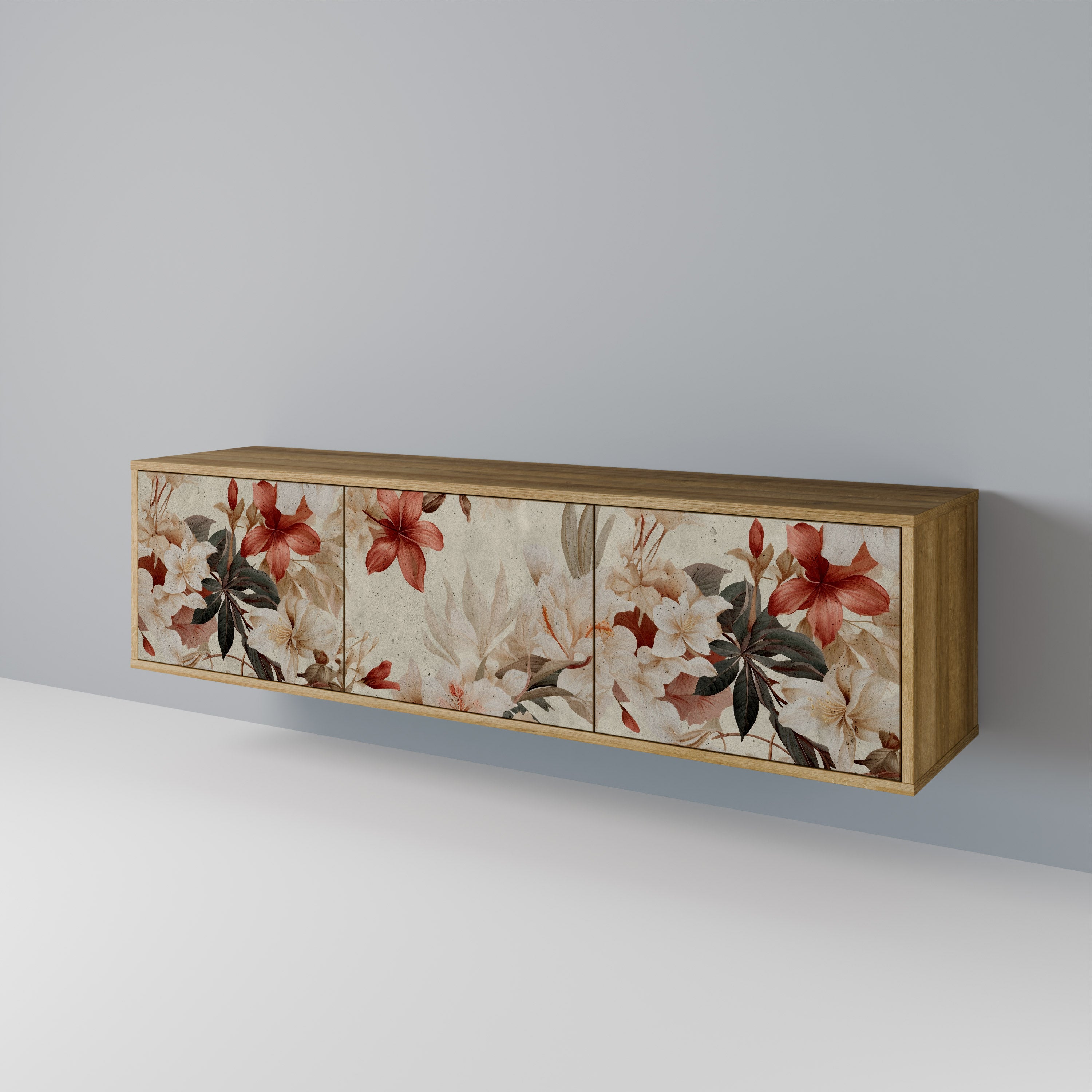 PETAL HARMONY Mueble de TV de 3 Puertas