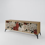 EPHEMERAL DAYS 3-Door TV Stand in Oak Effect