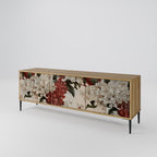 EPHEMERAL DAYS 3-Door TV Stand in Oak Effect