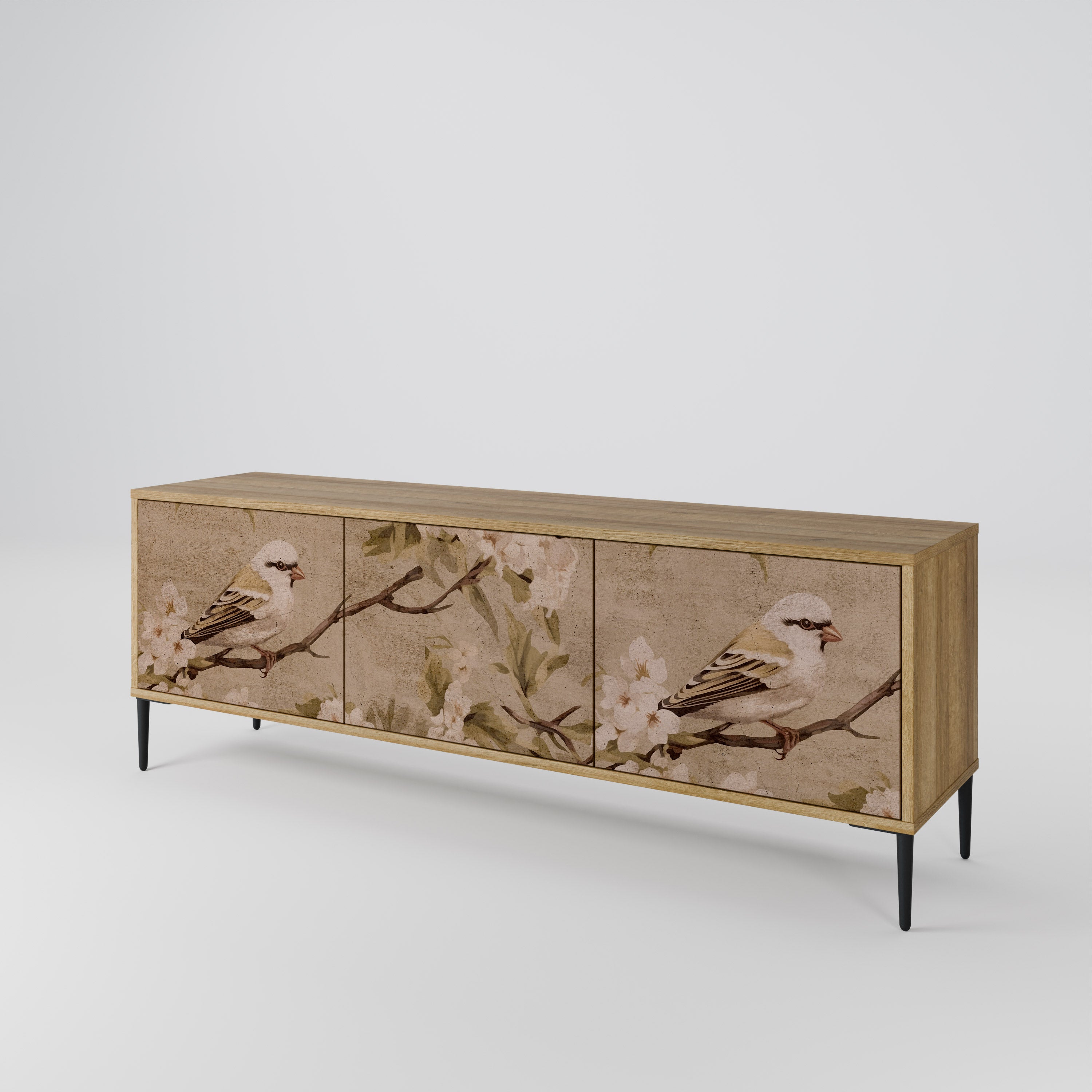 PETAL DISTINGUISH Mueble de TV de 3 Puertas