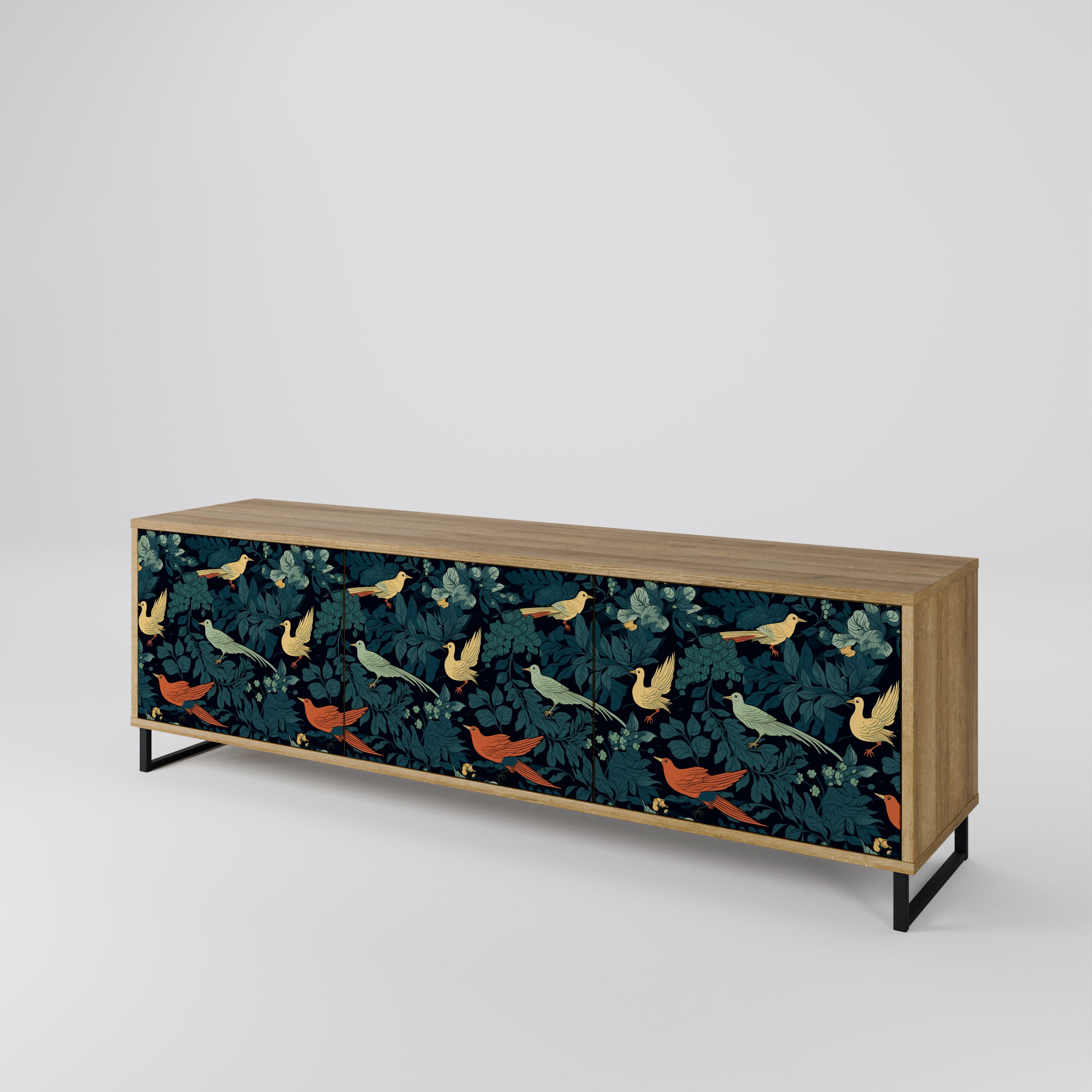 FOWL ORNAMENT Mueble de TV de 3 Puertas
